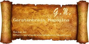 Gerstenbrein Magdolna névjegykártya