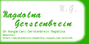 magdolna gerstenbrein business card